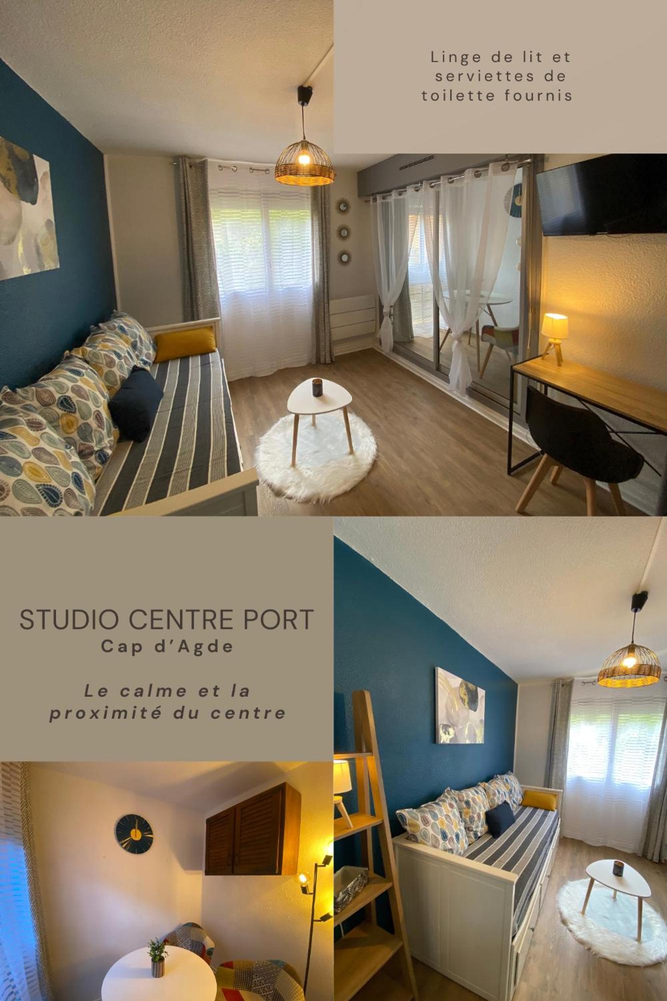 Apartment Cosy Centre Port Calme Avec Wifi Agde